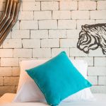 Details of the Kanchanaburi styled room of Sea Crest By Jomtien Hotel in Jomtien Beach-Pattaya, Thailand
